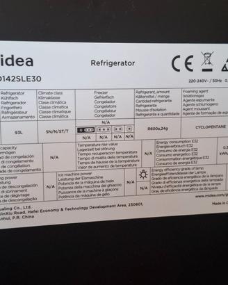 Frigorifero Midea 93 l