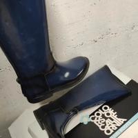 Stivali gomma pioggia donna blu scuro 37
