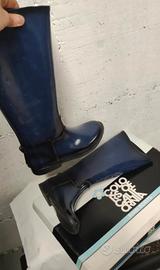 Stivali gomma pioggia donna blu scuro 37
