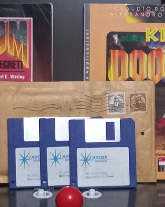 Gioco DOOM, floppy disk, shareware, 1993, RARO