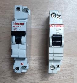 Lotto: Magnetotermico ABB 16A + Bticino 10A (230V)
