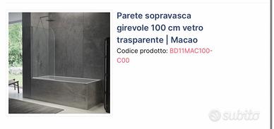 Parete sopravasca 1400x1000mm
