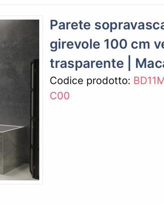 Parete sopravasca 1400x1000mm