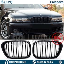 GRIGLIE Doppio Rene per BMW Serie 5 E39 Nero Lucid