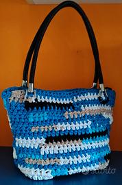 Borsa multicolore fettuccia