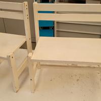 sedia e panchetta per bambini
