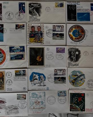 Lotto 15 Buste Spazio & Avio (69-75)Schede per IBM