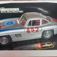 Modellino Burago 1:18 Mercedes 300SL MILLEMIGLIA