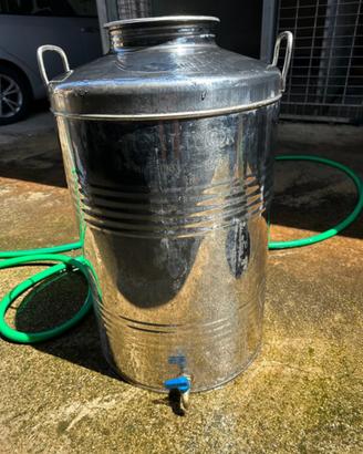 Fusto / serbatoio acciaio inox 100 lt.