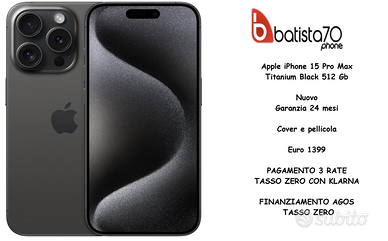 Apple iPhone 15 Pro Max Titanium Black 512 Gb