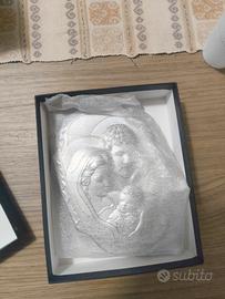 Quadretto argento  Sacra Famiglia