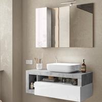 Specchio colonnina e led