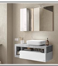 Specchio colonnina e led