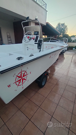 Barca e motore 4 tempi Yamaha 40 cv