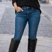 Stivali alti in vera pelle nera – Tacco 9 cm – Num