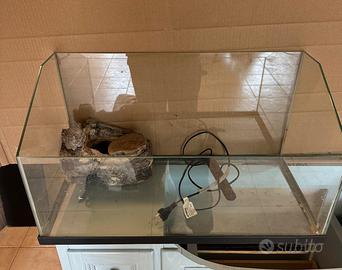 Acquario in vetro – completo di accessori