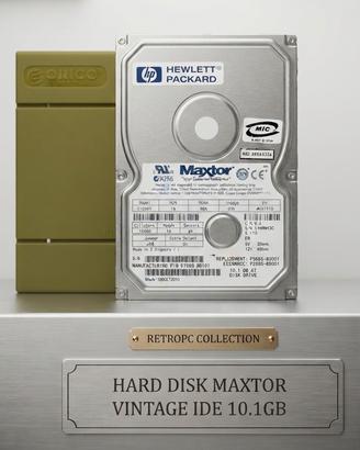 Hard disk Maxtor IDE 10,1GB vintage anni 90