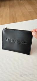 Mugler portatessere portamonete nero nuovo