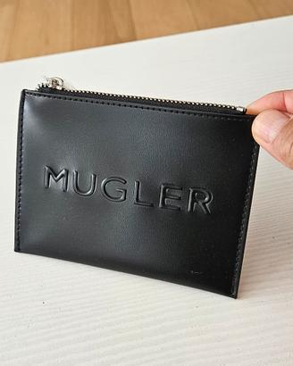 Mugler portatessere portamonete nero nuovo