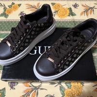 Scarpe sneakers Guess donna marrone scuro