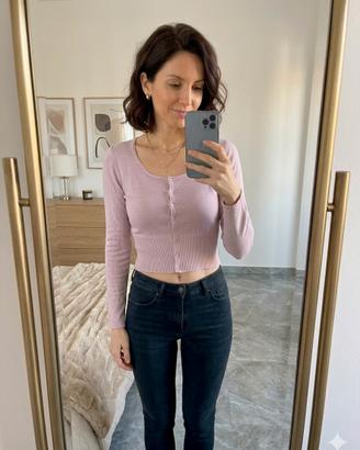 Cardigan rosa da donna