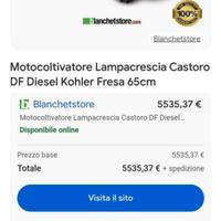 Motozappa motocoltivatore Lampacrescia DF DIESEL