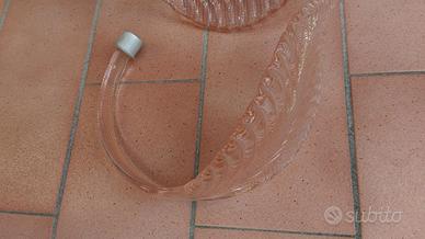 Lampadario vetro di murano, fiori e foglie