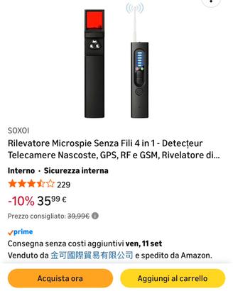 Rilevatore microspie
