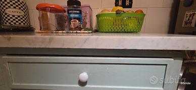 madia da cucina piana in marmo