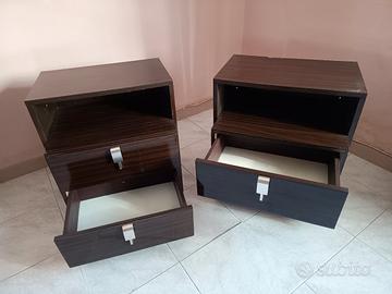 Comodini in legno anni 70/80