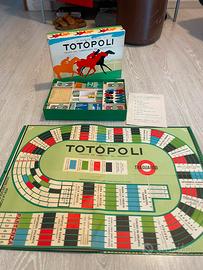 TOTOPOLI VINTAGE EG GIOCO DA TAVOLO CORSA CAVALLI