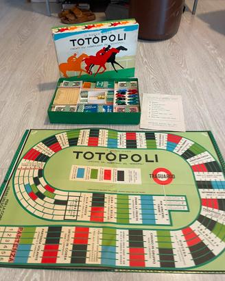 TOTOPOLI VINTAGE EG GIOCO DA TAVOLO CORSA CAVALLI