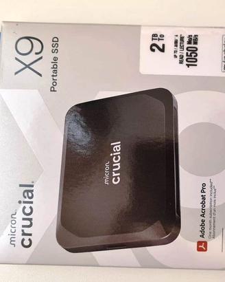 SSD 2TB Crucial X9 1050 MB/s - NUOVO
