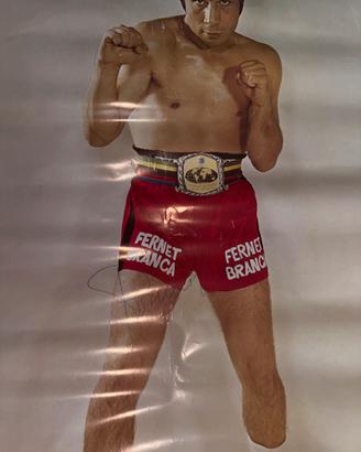 Poster Bruno Arcari Boxe Vintage Fernet Branca