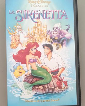 Cassetta VHS Walt Disney La Sirenetta anno 1991