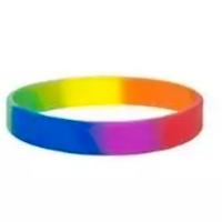2 bracciali arcobaleno Pride LGBT
