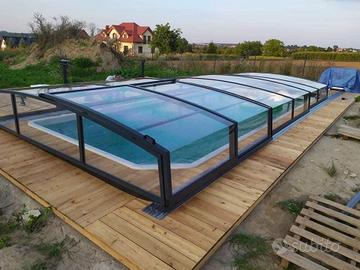 Copertura per piscina per l'inverno e l'estate