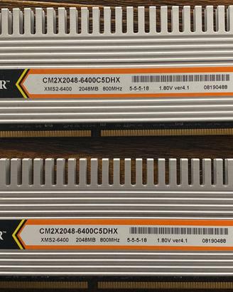 RAM DDR2 - MASTERIZZATORE DVD - SCHEDA VID GEFORCE