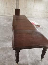 tavolo inglese allungabile  6 gambe in mogano 