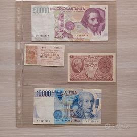 Banconote Repubblica e Regno d'Italia 