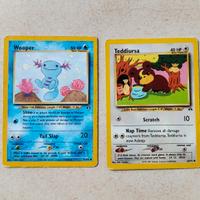 Set Wooper 71/75 e Teddiursa 65/75 Neo Discovery