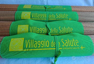 ✅Set 4 Tappetini Stuoie in Bambù