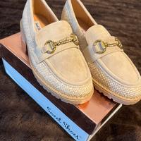 Mocassino beige taglia 38