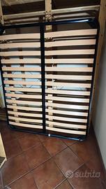 Struttura rete a doghe letto 160x190 con piedini