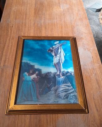 Quadro Vintage Crocifissione / Calvario
