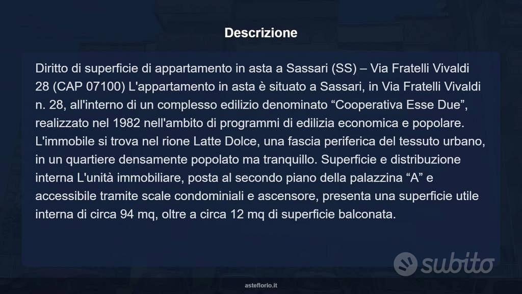 Appartamento – Sassari, Santa Maria di Pisa - Altro