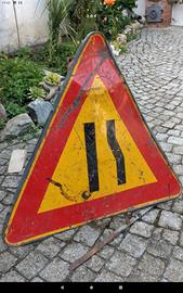 cartello stradale triangolo lati 80 cm