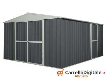 Box prefabbricato acciaio 360x430cm grigio scuro