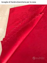 Tovaglia di fiandra ovale per 12