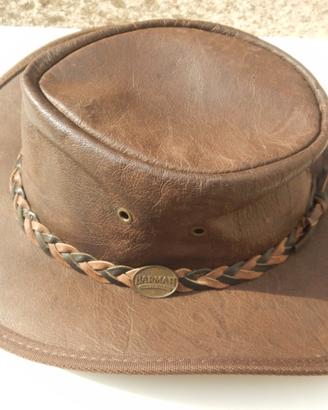Cappello in Pelle Barmah, Made in Australia